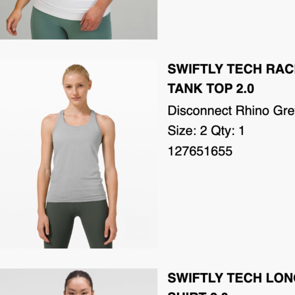Lululemon Swiftly Tech Racerback Tank Top 2.0
